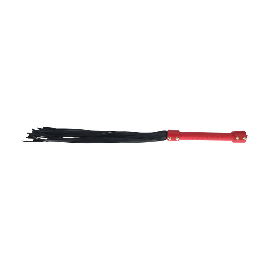 Ouch! by shots Milan Collectie - Flogger - Zwart/Rood (8714273056016)