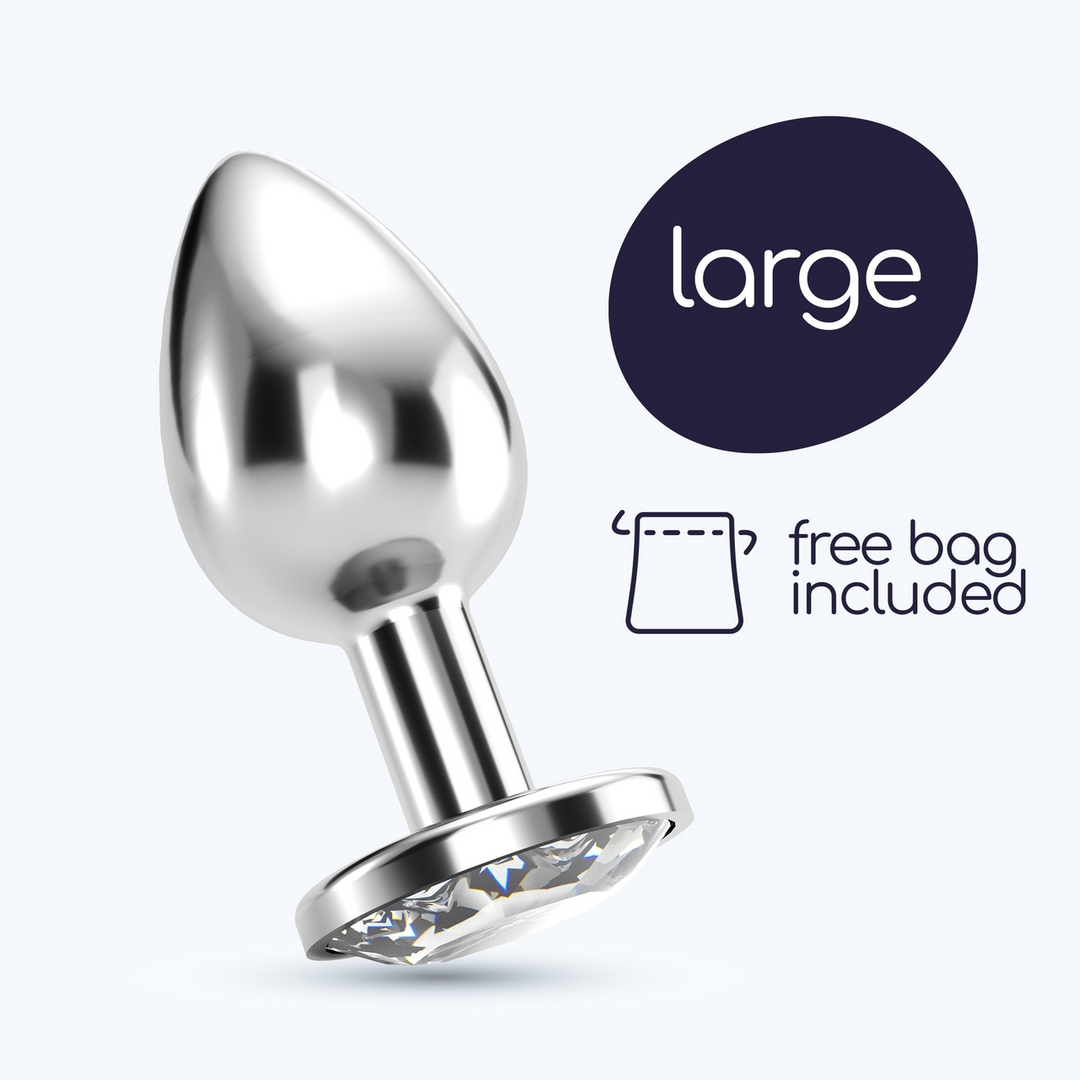 Crushious Bijou - Anale Jewel Plug - Groot - Doorzichtig (799632355182)