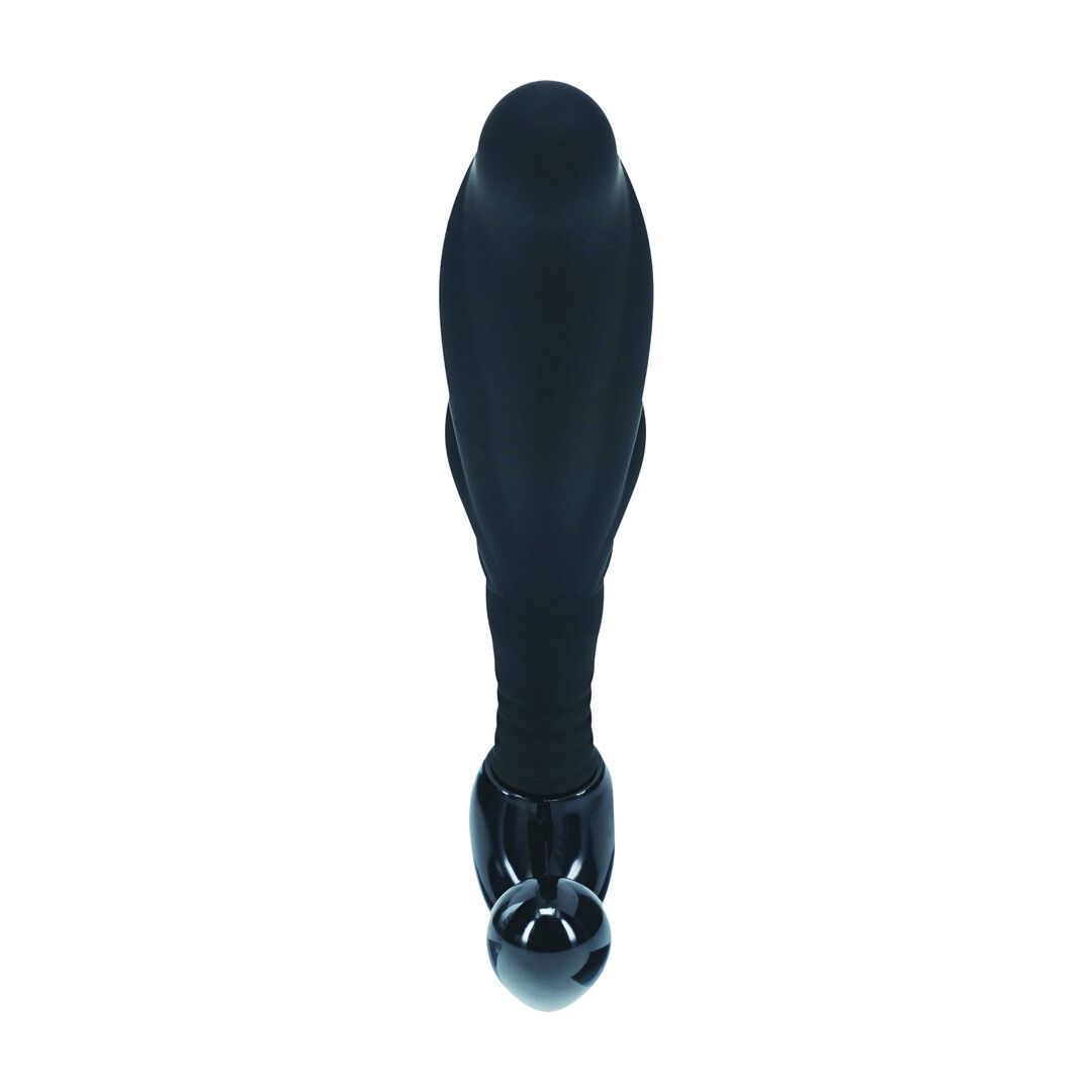 Levelz by shots Geribbelde Hard Loop Silicone Prostaat Massager - S - Zwart (8714273066473)