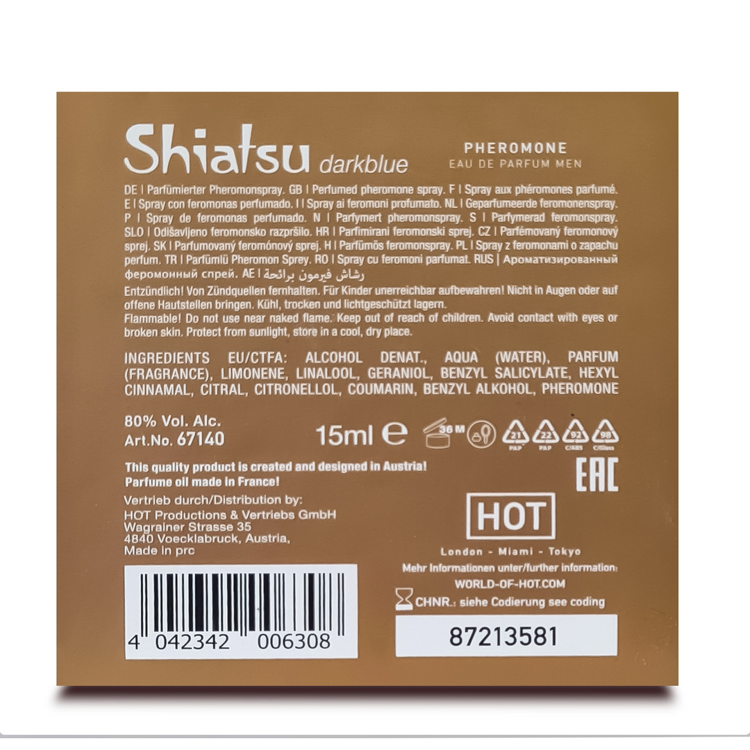 Hot Pheromon Geur - Man Darkblue - 15 ml (4042342006308)