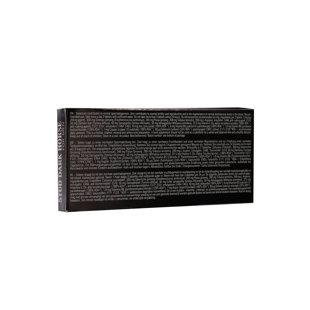 Pharmquests by shots Stud Dark Horse - Erectiepillen - 10 Stuks (8714273530622)