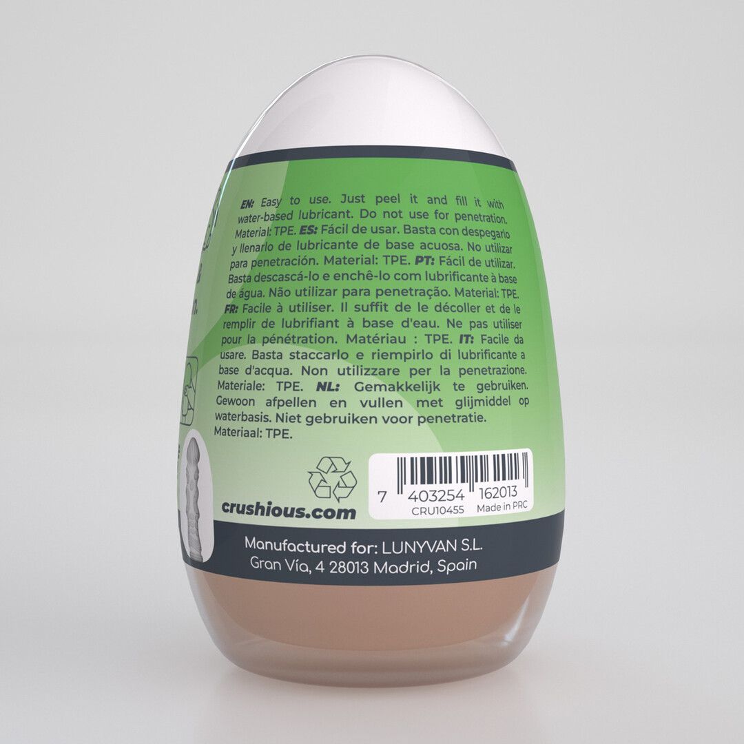 Crushious Ezy Egg - Masturbator Ei - De Expert - Groen (7403254162013)