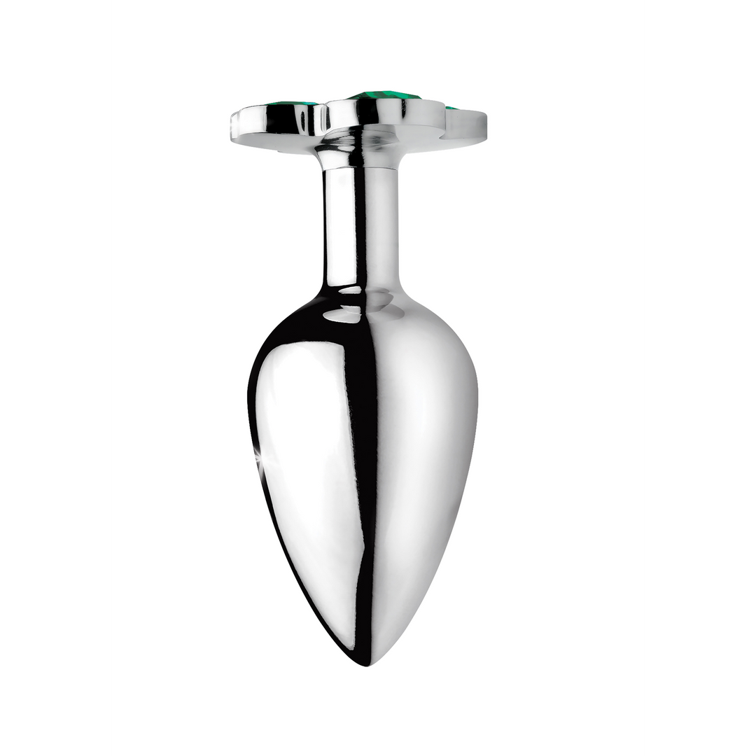 Xr brands Lucky Clover Gem - Butt Plug - Medium Geluksklaver edelsteen - Butt Plug - Medium (848518033727)