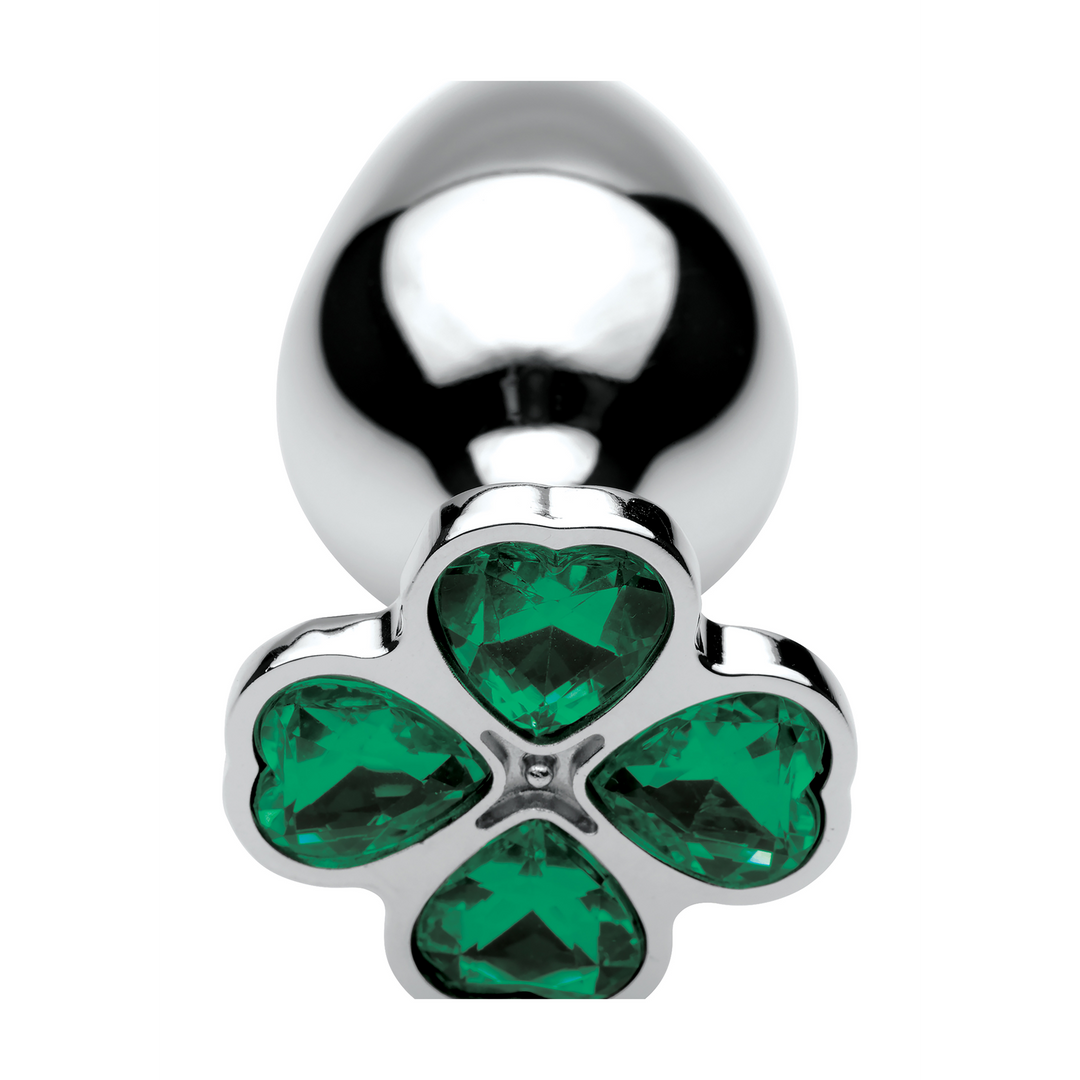 Xr brands Lucky Clover Gem - Butt Plug - Medium Geluksklaver edelsteen - Butt Plug - Medium (848518033727)