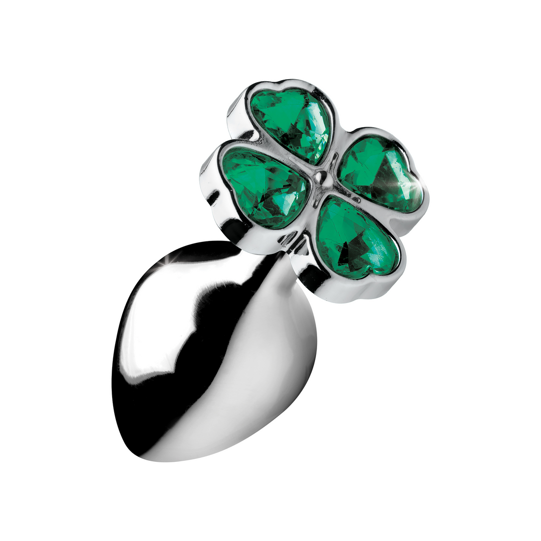 Xr brands Lucky Clover Gem - Butt Plug - Medium Geluksklaver edelsteen - Butt Plug - Medium (848518033727)