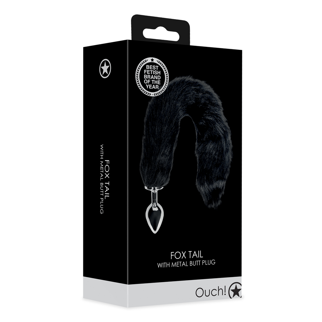 Ouch! by shots Vossenstaart met metalen buttplug (8714273047809)