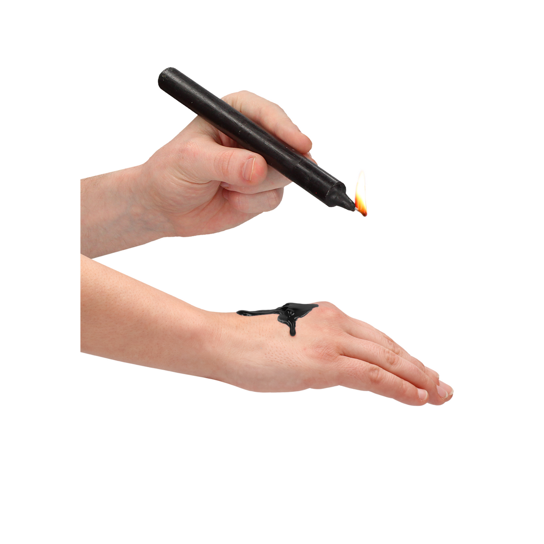 Ouch! by shots Plagen Wax Kaarsen - 4 Stuks - Groot - Zwart (8714273544995)