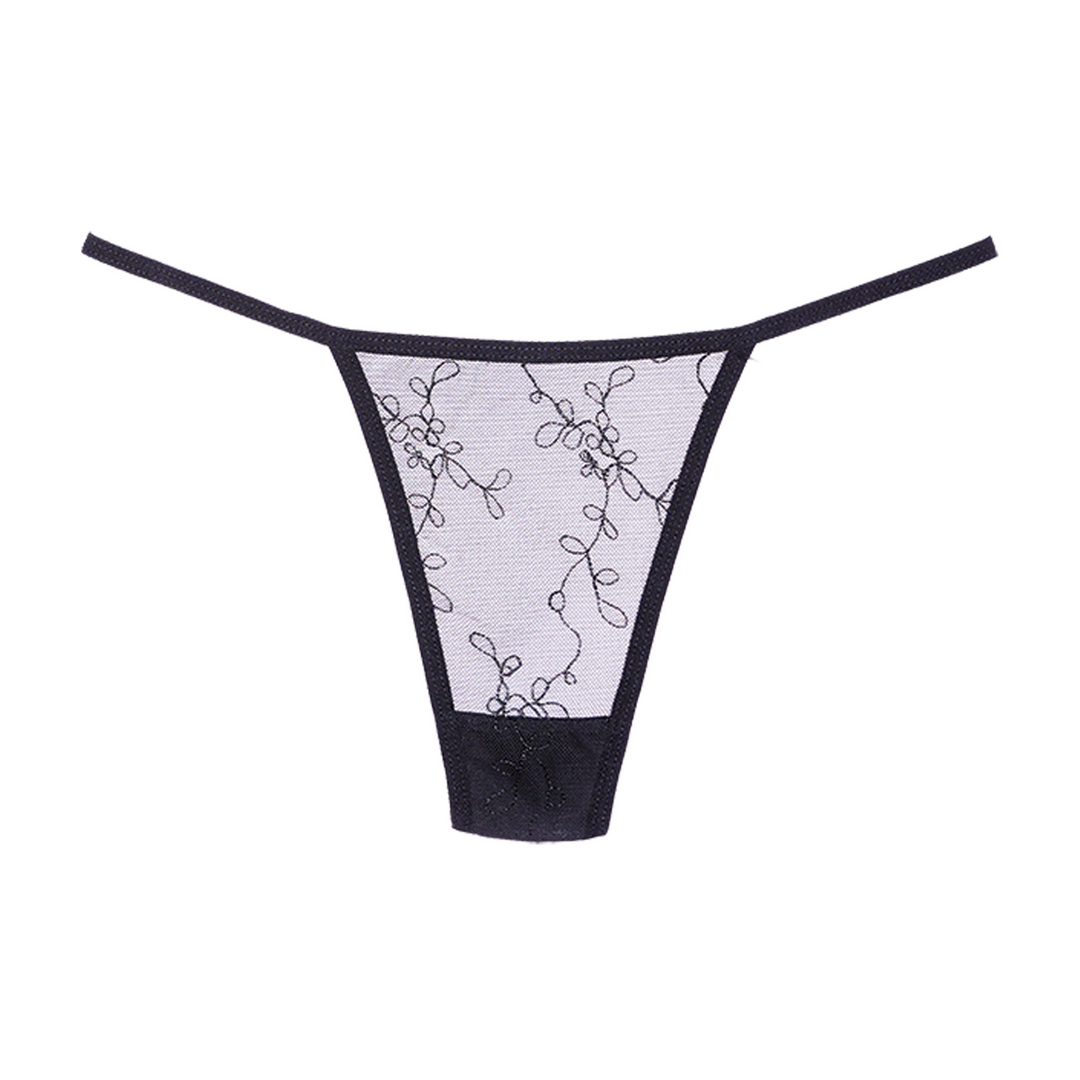 Allure Mesh Tanga - Één maat - Zwart (883045921031)