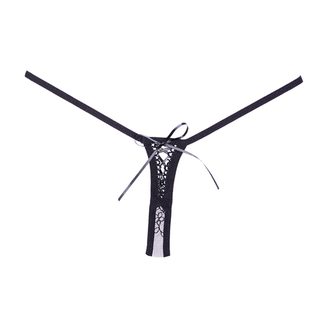 Allure Mesh Tanga - Één maat - Zwart (883045921031)