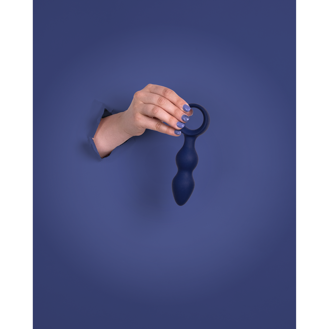 Loveline by shots Druppelvormige Anale Plug - Medium - Baltisch Blauw (8714273050779)