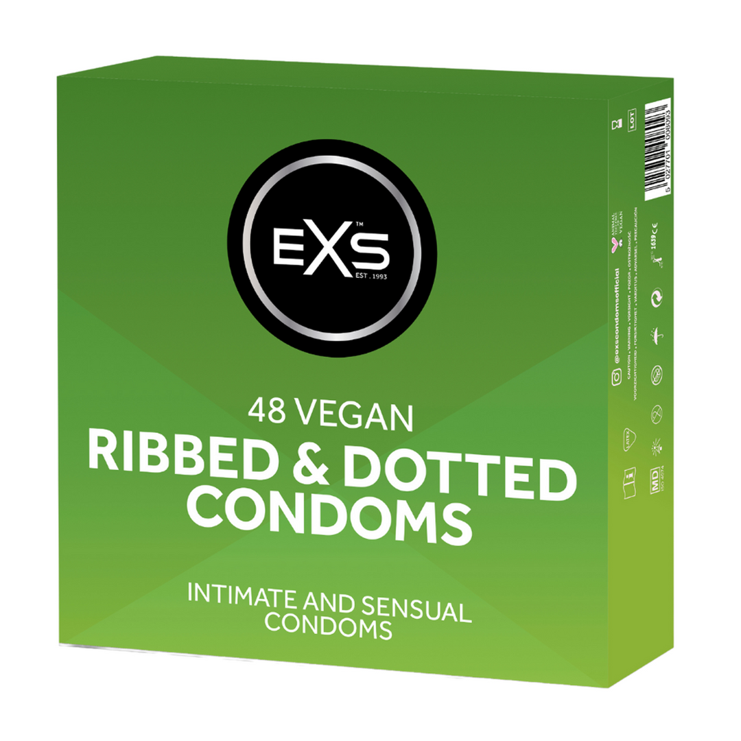 Exs Geribbelde en Geprikte Retailverpakking - 48 Stuks (5027701008086)