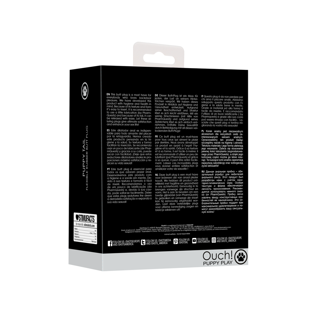 Ouch! by shots Flexibele Rubber Buttplug (7423522596531)