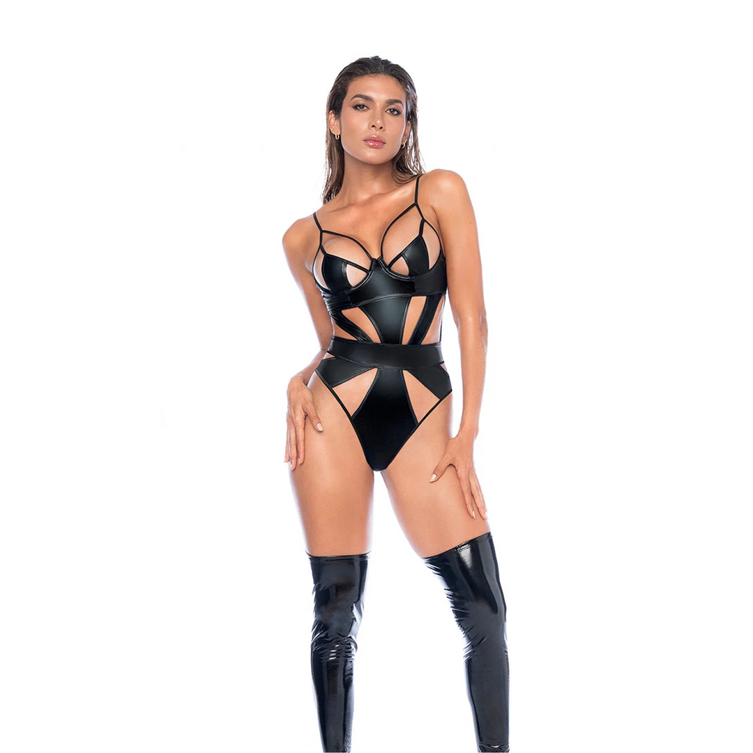 Mapalé Bodysuit - M - Glanzend Zwart (190602207171)