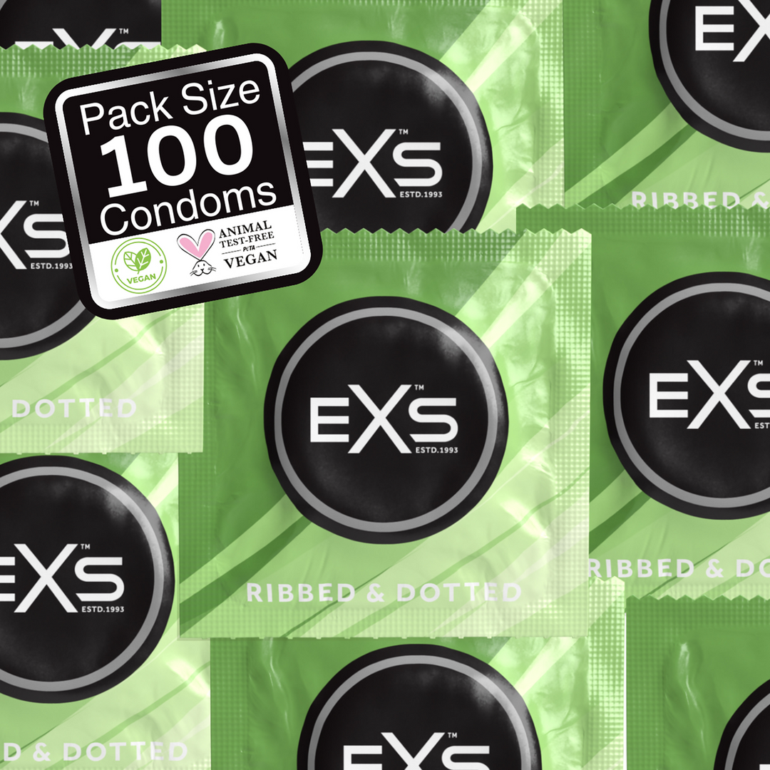 EXS 3 in 1 - Geribbeld, Gevuld en Uitgebreid - Condoms - 100 Stuks (5027701005856)