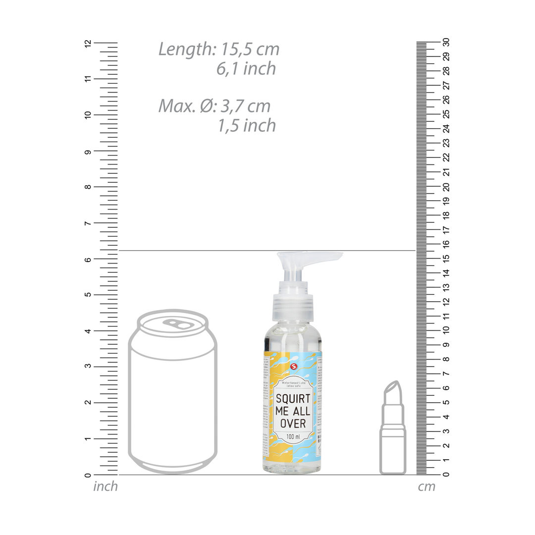 S-line by shots Squirt Me All Over - Waterbased Lubricant - 3 fl oz / 100 ml (7423522520505)