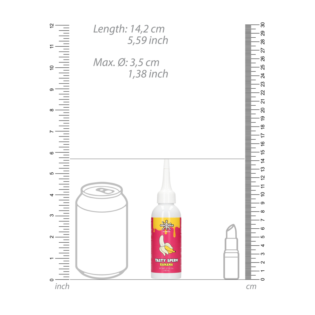 Cum face by shots Banaan Tasty Sperm - 3 fl oz / 80 ml (7423522531549)