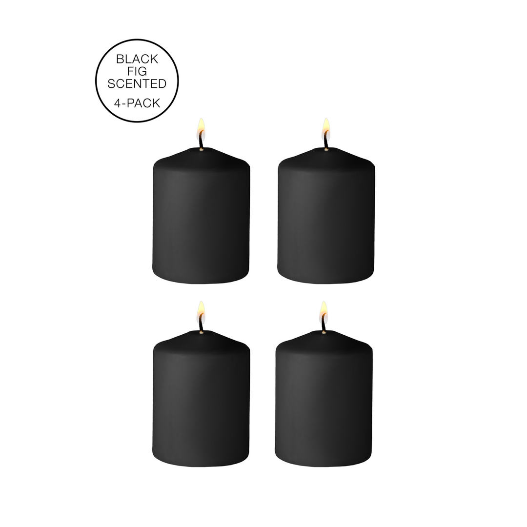 Ouch! by shots Tease Candles - Disobedient - 4 Stuks - Zwart (7423522536506)