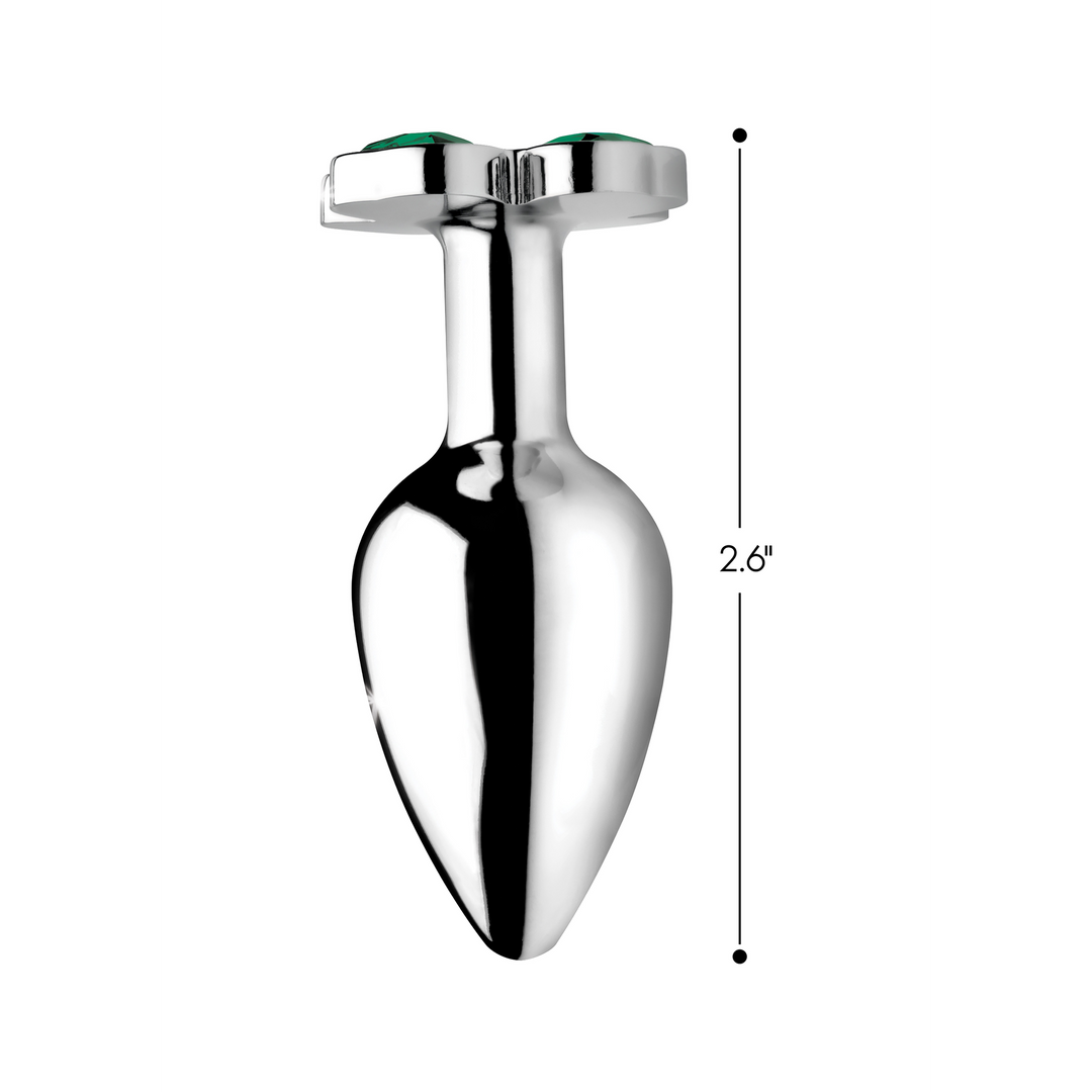 Xr brands Lucky Clover Gem - Butt Plug - Klein (848518033710)