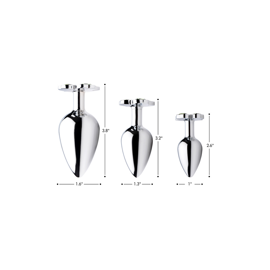 Xr brands Lucky Clover Gem - Butt Plug - Klein (848518033710)