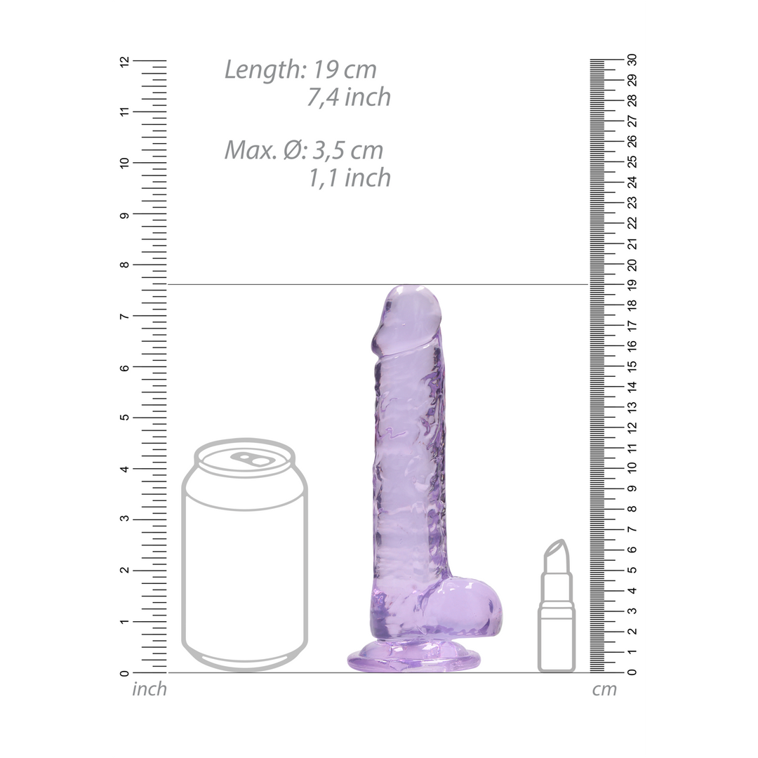 Realrock by shots Realistische Dildo met Ballen - 7 / 18 cm (8714273491473)