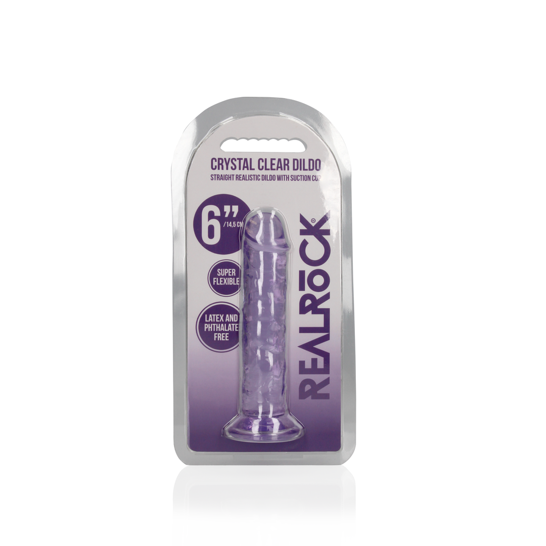 Realrock by shots Rechtdoor Realistische Dildo met Zuignap - 6'' / 14,5 (8714273524201)