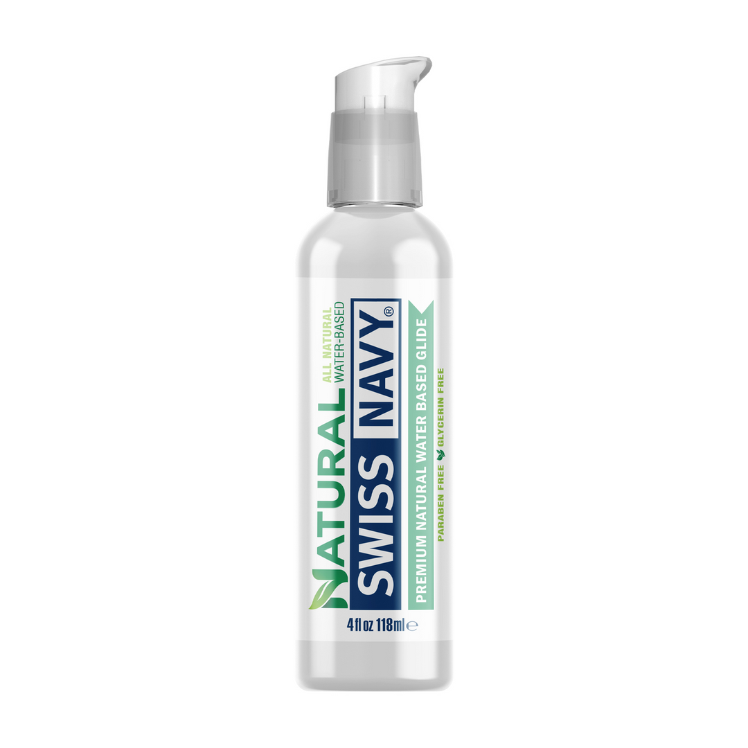 Swiss navy Natural - Premium All Natural Waterbased Lubricant - 4 fl oz / 118 ml (699439007768)