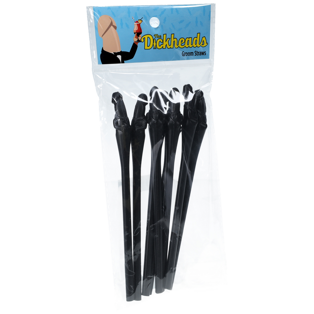 S-line by shots Groom Straws - Zwart (8714273044068)
