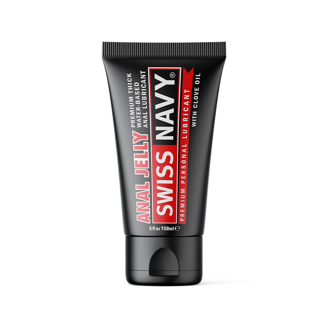 Swiss navy Anal Jelly - Premium Thick Waterbased Anal Lubricant with Clove Oil - 5 fl oz / 150 ml (699439003951)