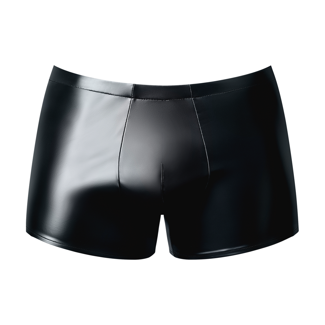 Male power Wetlook Pouch Short - M - Zwart (845830095051)