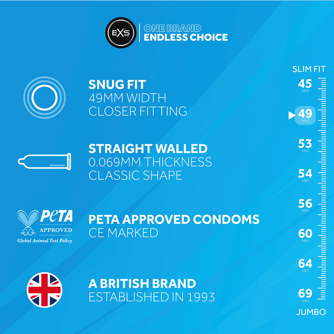 EXS Snug Fit - Condoms - 100 Stuks (5027701002954)