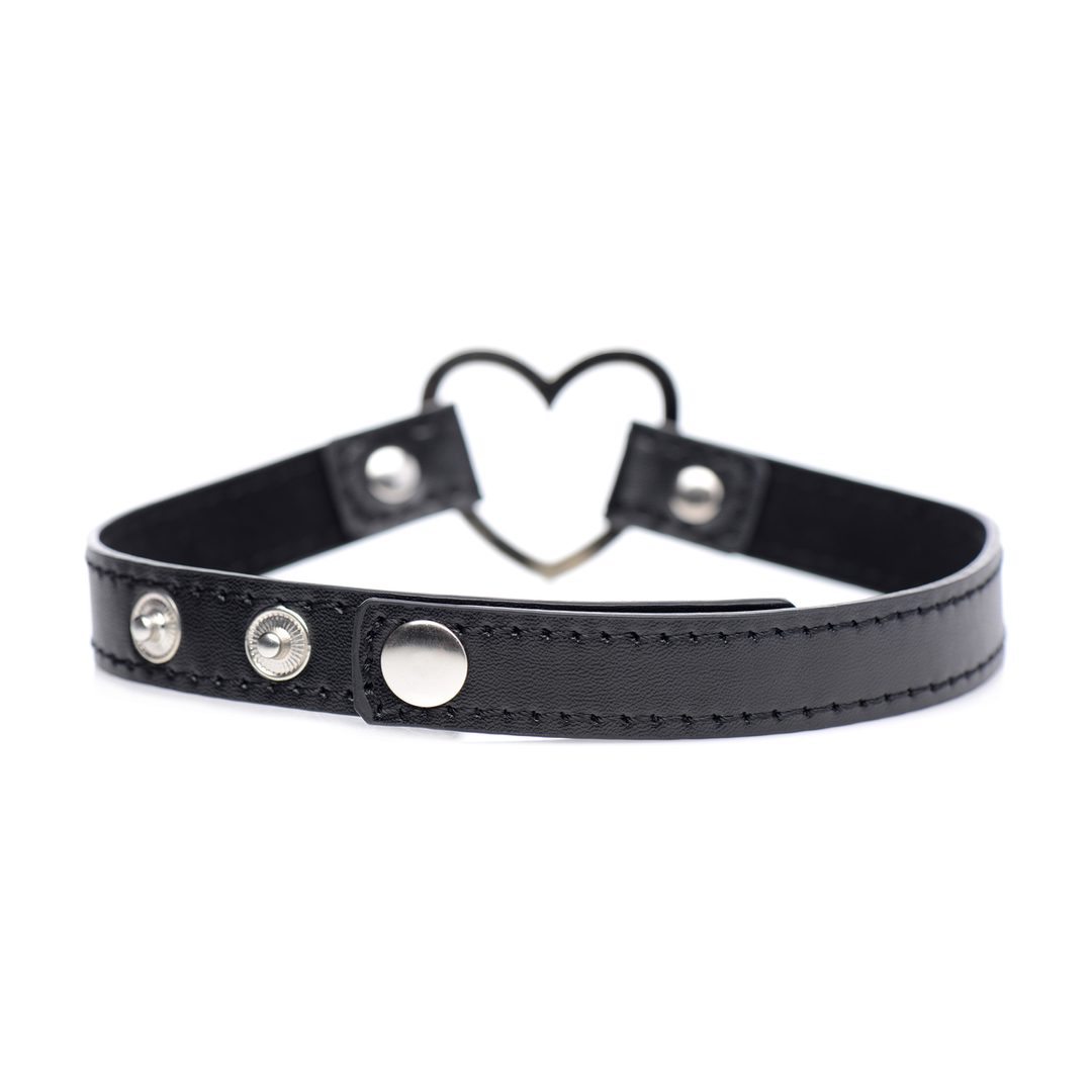 Xr brands Donkere Hart - Chrome Heart Zwarte Choker (848518034502)