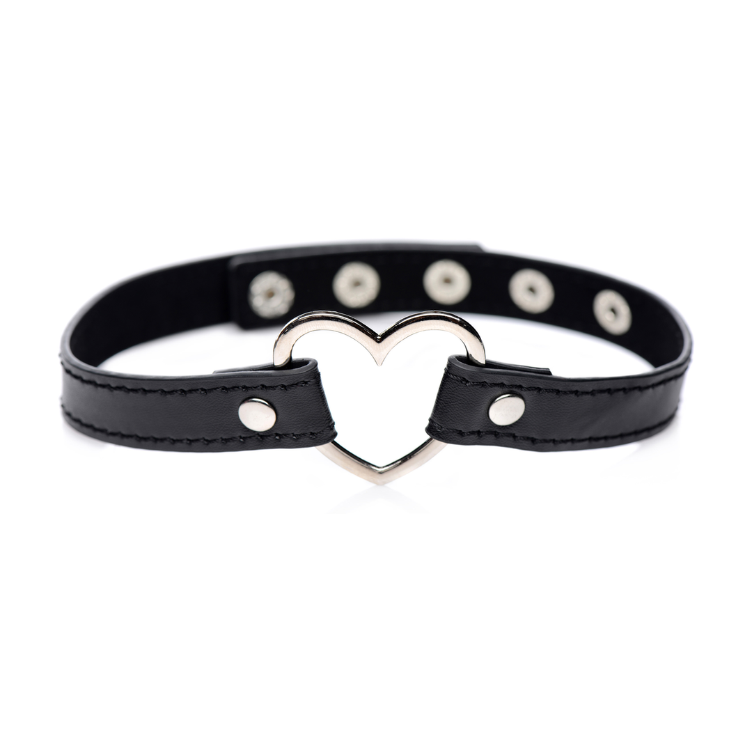 Xr brands Donkere Hart - Chrome Heart Zwarte Choker (848518034502)