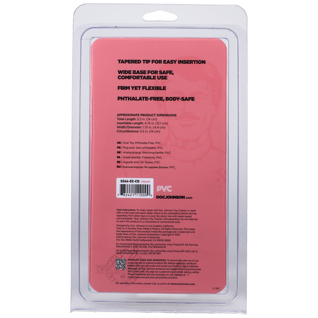 Doc johnson Classic Butt Plug - Medium - Vlees (782421110000)