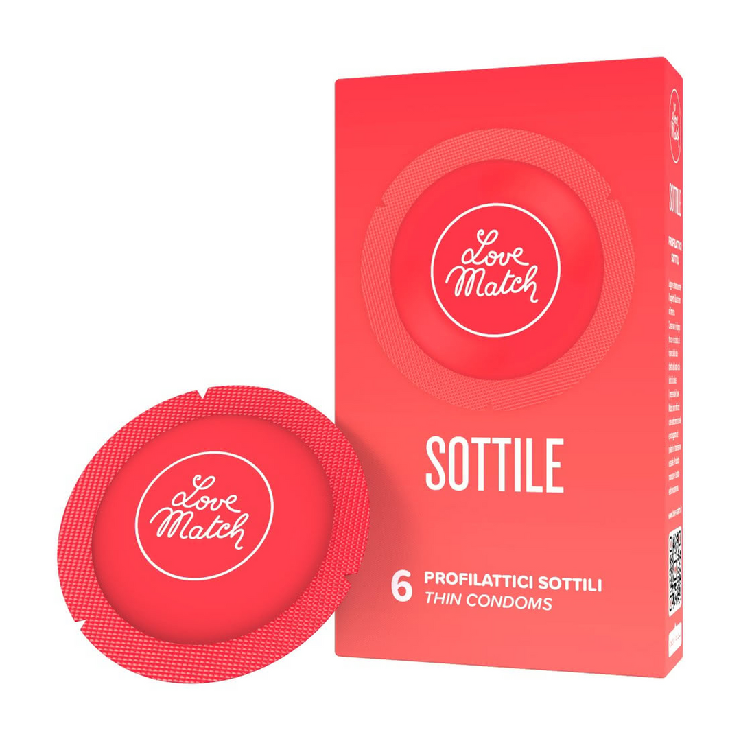 Love match Sottile - Dunne Condooms - 6 Stuks (8052742680028)