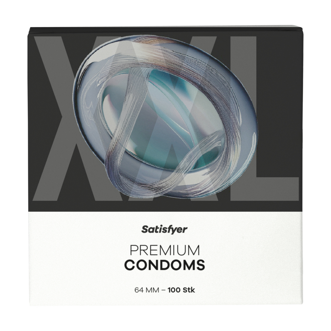 Satisfyer Condooms - Maat XXL - 64mm - 100 Stuks (4061504082707)