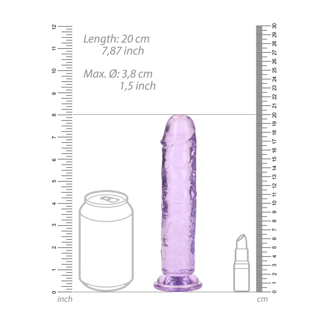 Realrock by shots Rechtdoor Realistische Dildo met Zuignap - 7'' / 18 (8714273524553)