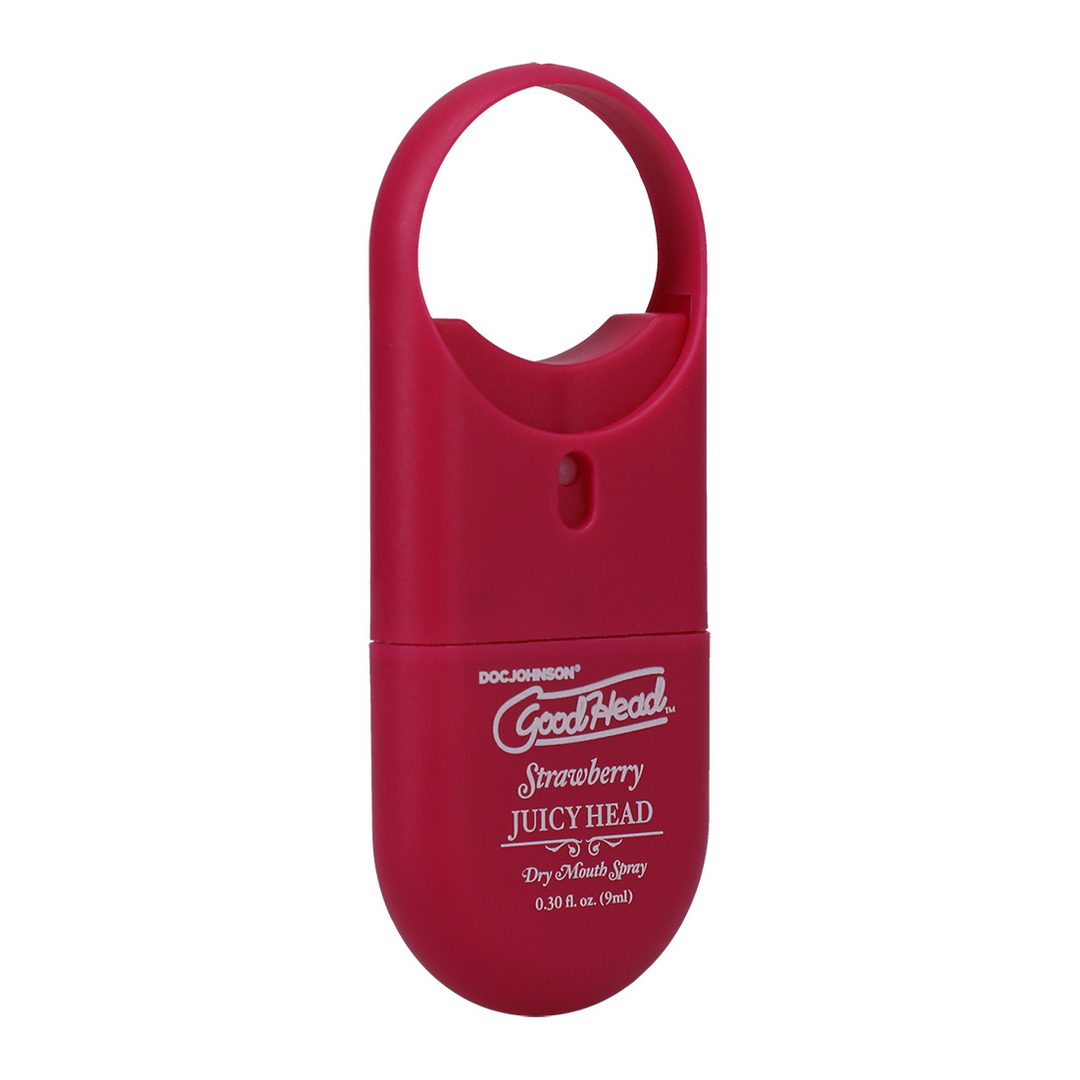 Doc johnson Juicy Head - Dry Mouth Spray To-Go - Aardbei - 0.3 fl oz / 9 ml (782421083830)