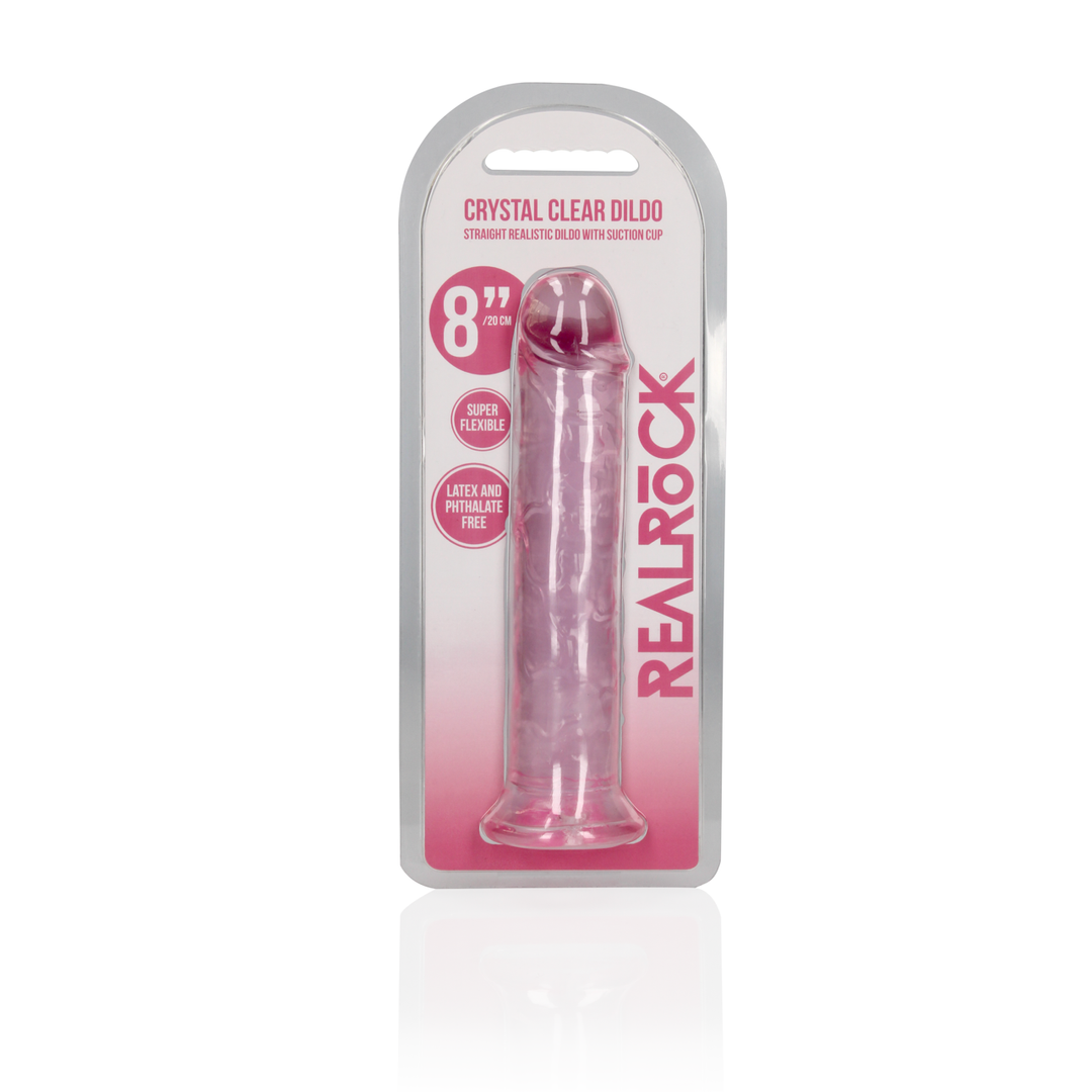 Realrock by shots Rechtdoor Realistisch Dildo met Zuignap - 20 cm / 8'' (8714273524836)
