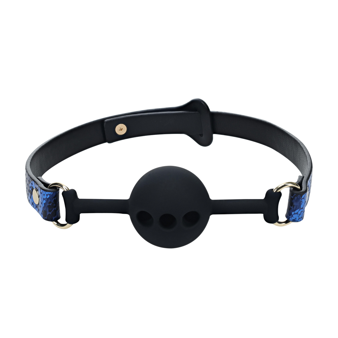 Ouch! by shots Florence Collectie - Siliconen Ball Gag - Blauw (8714273056542)