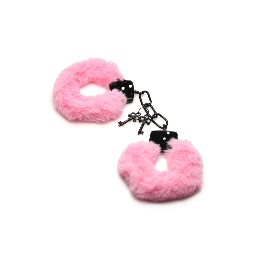 Xr brands Cuffed in Fur - Furry Handcuffs - Roze (848518052186)