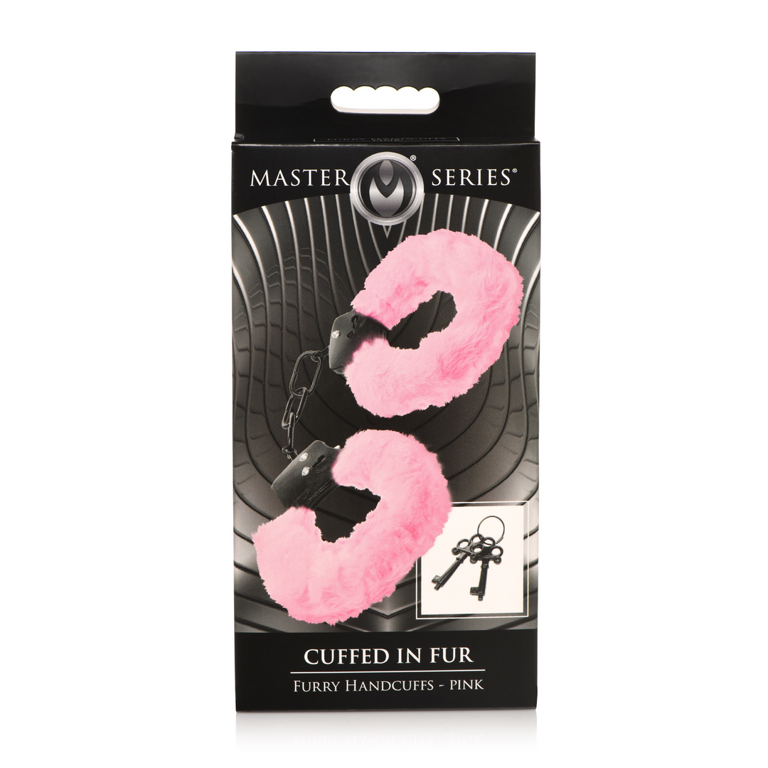 Xr brands Cuffed in Fur - Furry Handcuffs - Roze (848518052186)