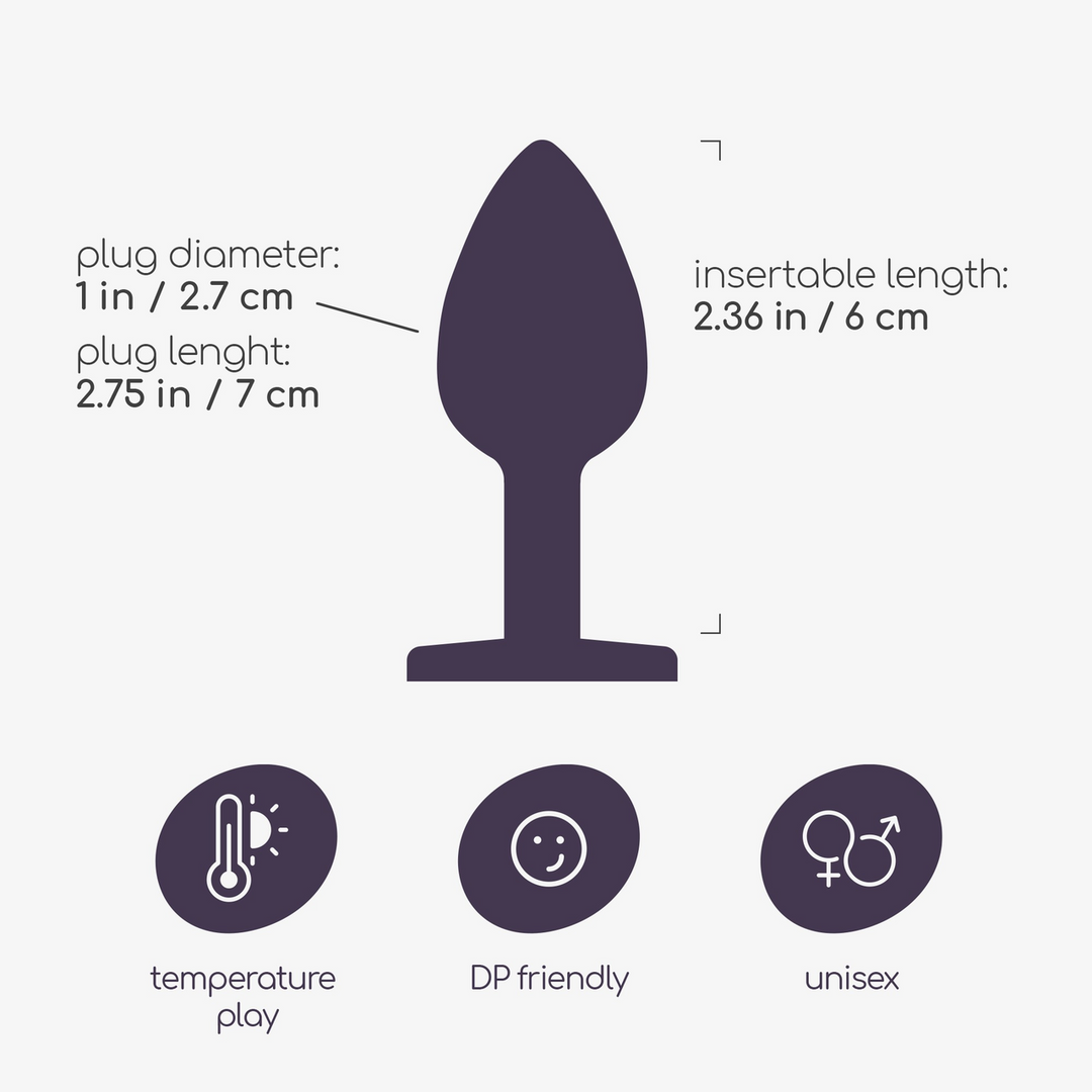 Crushious Bijou - Anal Jewel Plug - Klein - Roze (799632355199)