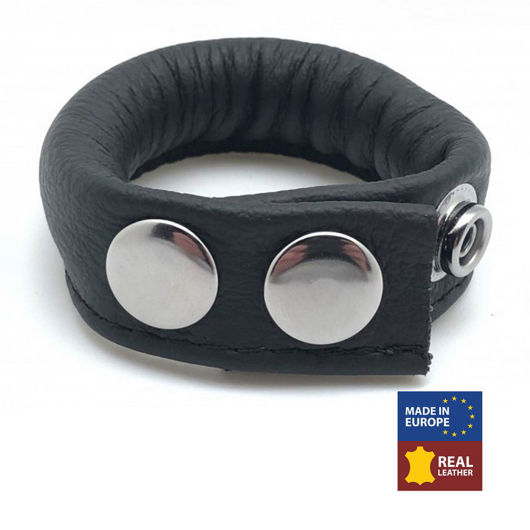 Red leather Verstelbare Leren Ballstretcher 70 gr - Zwart (3701019809857)