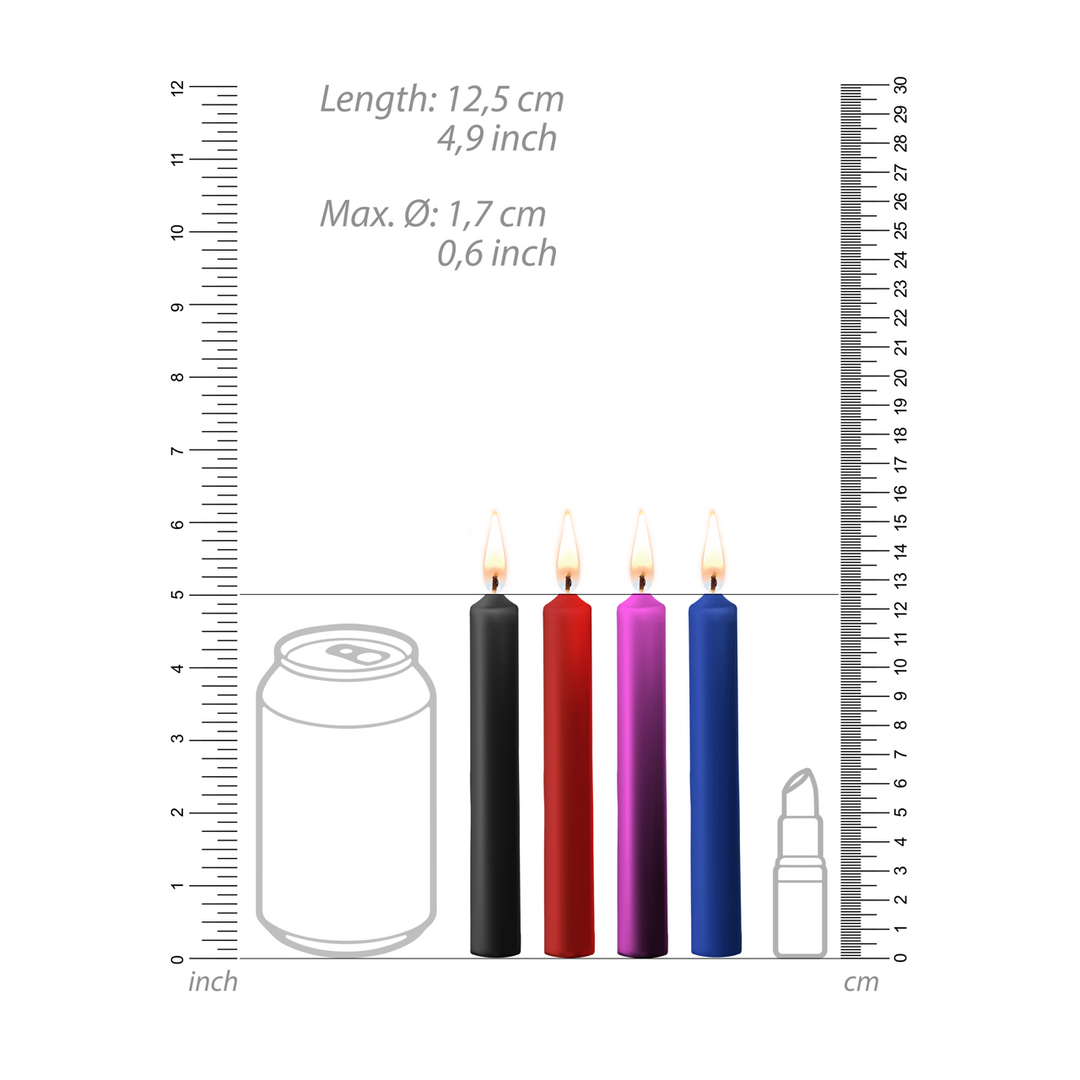 Ouch! by shots Plagerige Was Kaarsen - 4 Stukken - Multicolor (8714273544988)