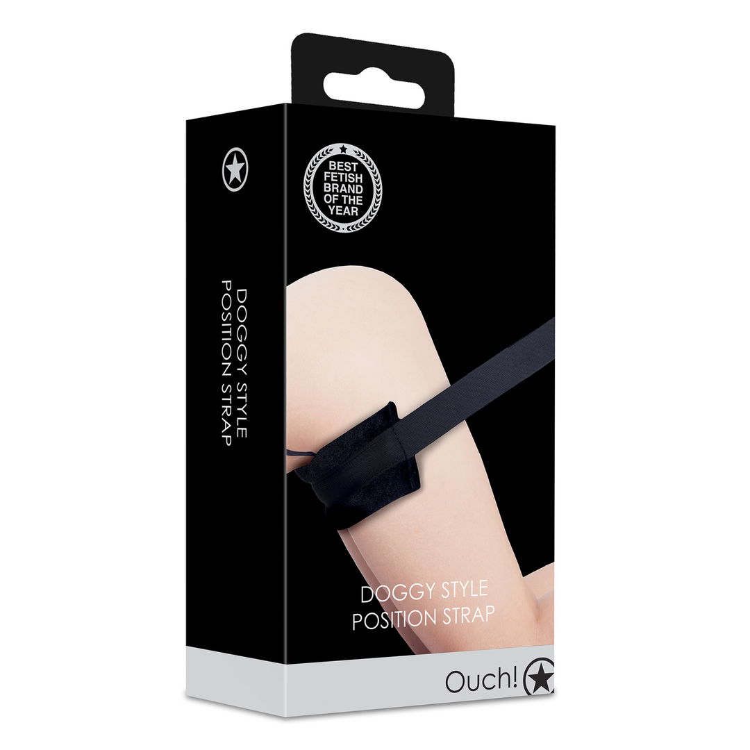 Ouch! by shots Doggy Style Position Strap - Zwart (8714273047960)