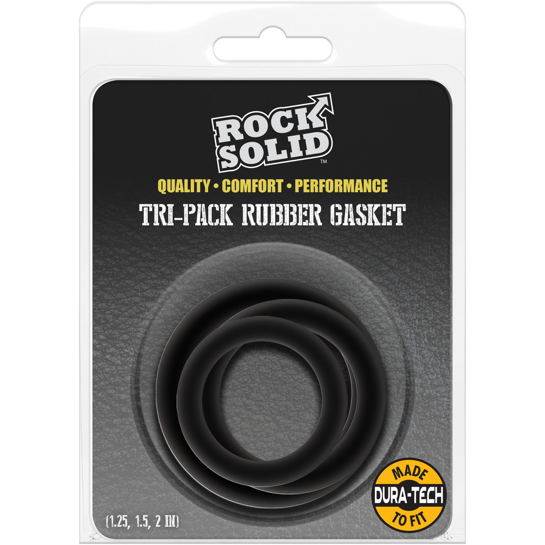 Doc johnson Tri-Pack Rubber Gasket - Cockring Set (6768903845800)