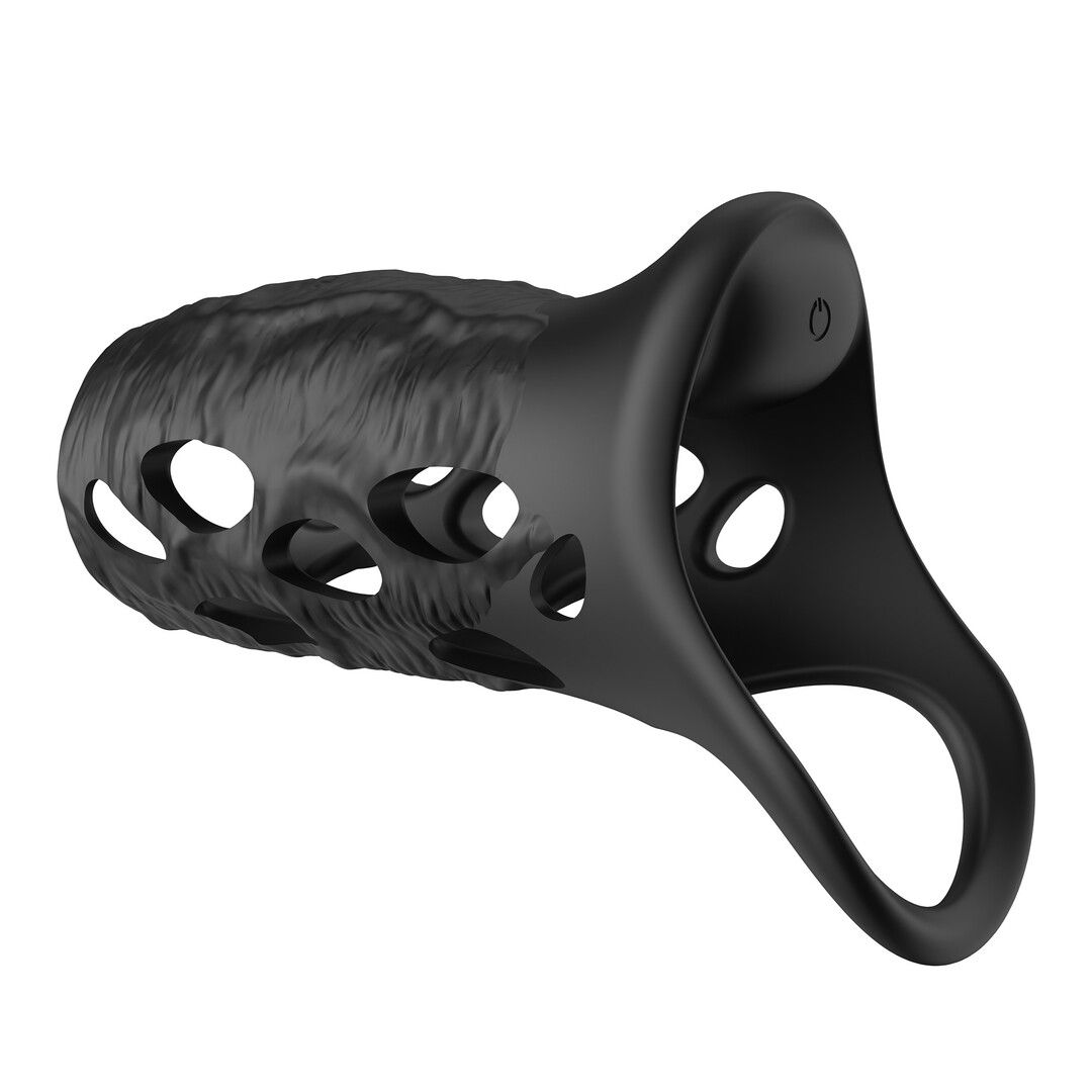 Crushious Batiatus - Vibrating Penis Armour Ring - Black (7403254162051)