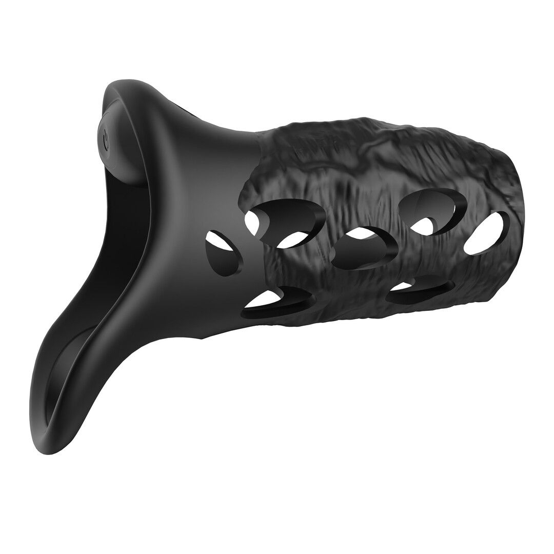 Crushious Batiatus - Vibrating Penis Armour Ring - Black (7403254162051)