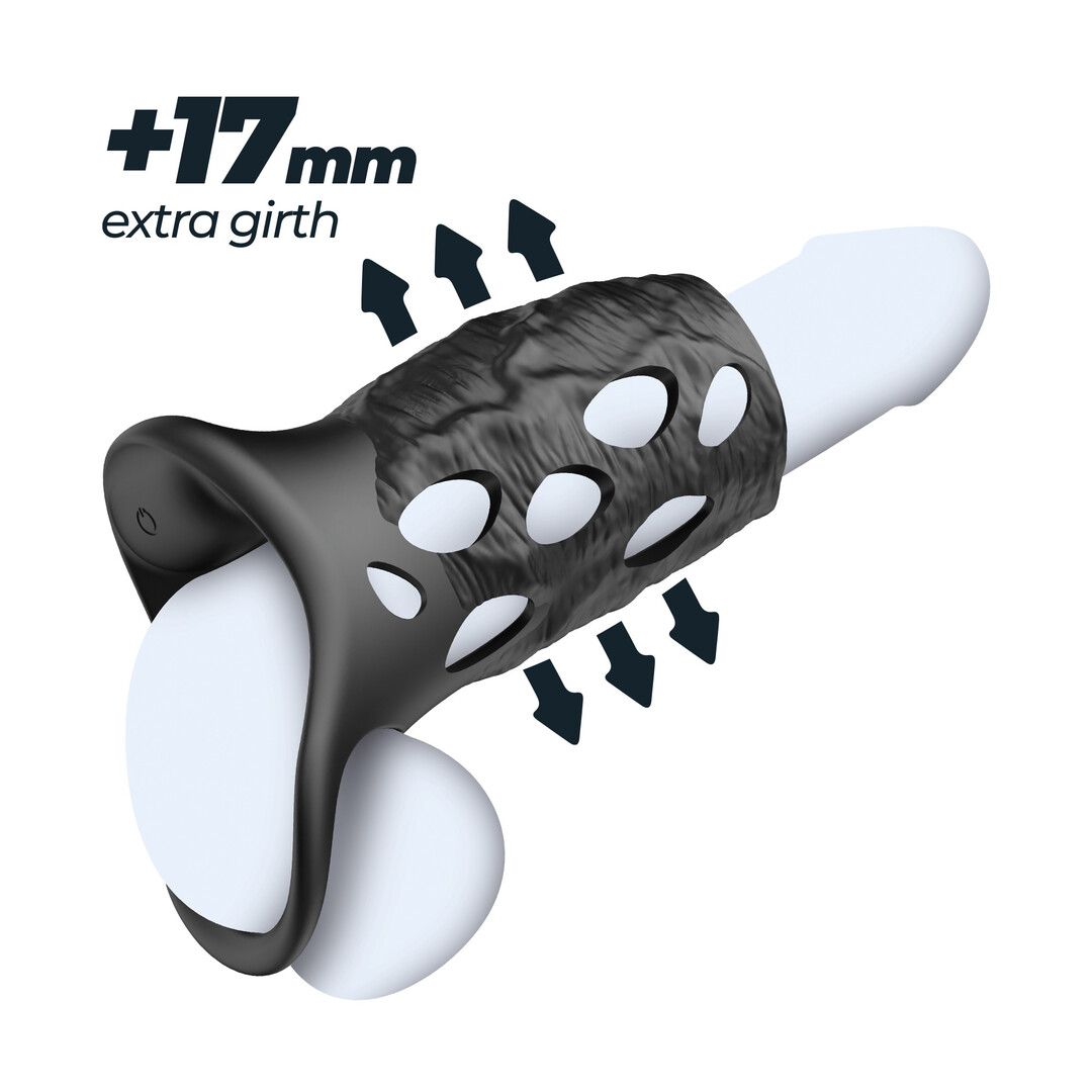 Crushious Batiatus - Vibrating Penis Armour Ring - Black (7403254162051)