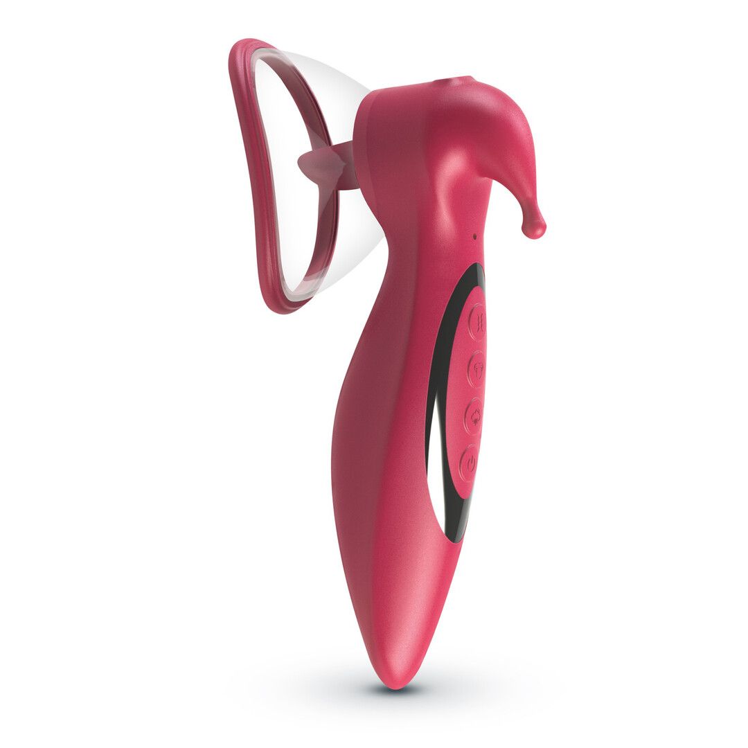 Crushious Saci - Clitoral and Nipple Stimulator with Suction - Red (7403254162099)